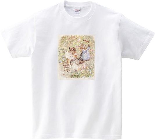 [T-shirt]Cat painting T-shirt “Staining strangers’ clothes” Beatrix Potter 10