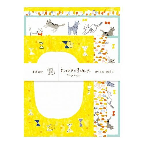 [Stationery] Cat letter set | [Special 3-pattern letter set]