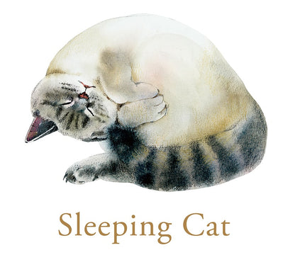 [Hoodie]  Sleeping Cat (A type)｜8.4oz