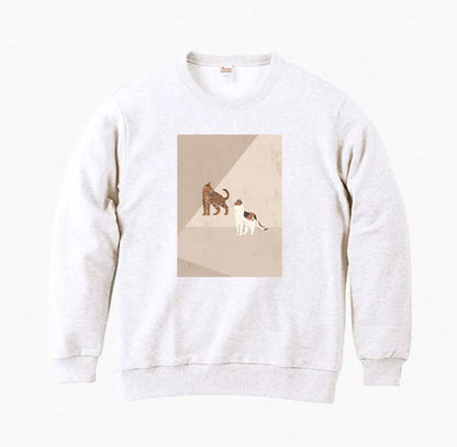 [Sweatshirt]  Cats Collection （two cats）｜8.4oz