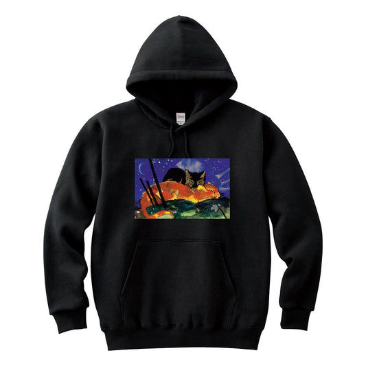 [Hoodie] Cat painting hoodie "Two Cats" Franz Marc  04